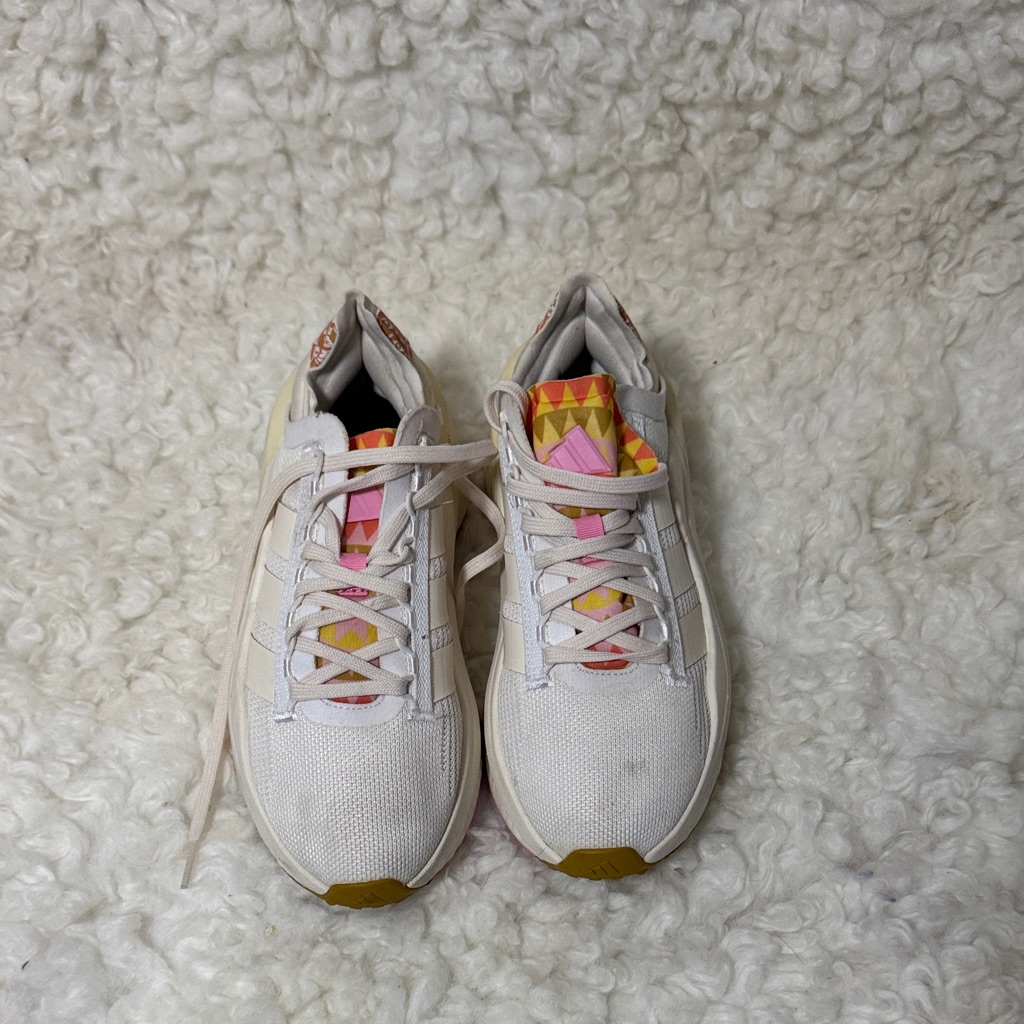 Stylish White And Pink Mixed Addida Women